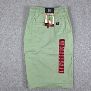 GAP Pull‎ On Shorts Men's XL Granite Green Drawstring Waist Casual Comfort